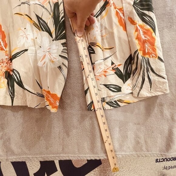 Patrons of Peace Pants Womens Large Floral Wide Leg Pleated Boho Pockets Rayon - Picture 5 of 16